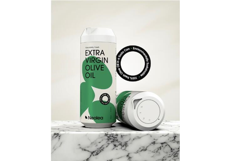 Lancement de l'huile d'olive de qualité supérieure en canette de boisson avec bouchon réutilisable